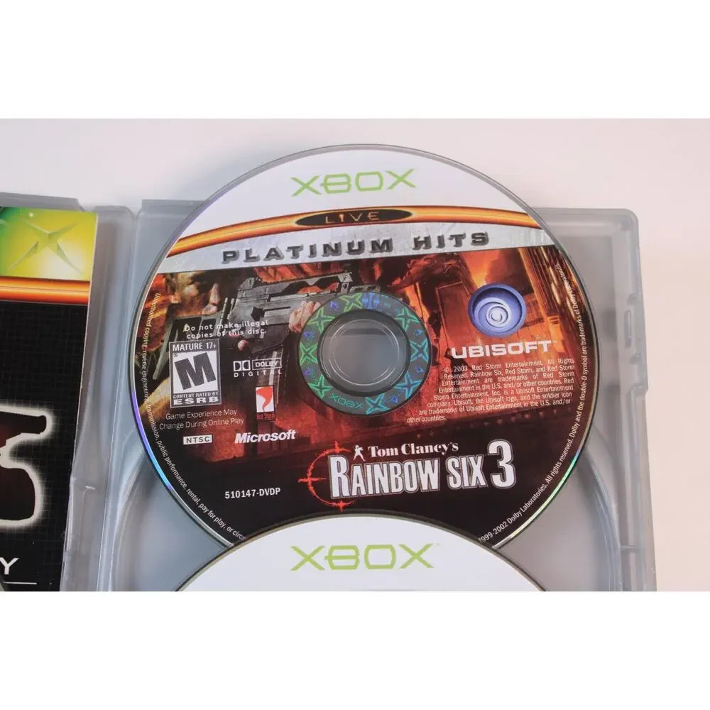 Tom Clancy's Classic Trilogy (Microsoft Xbox 2004) Complete Tested Works Ubisoft